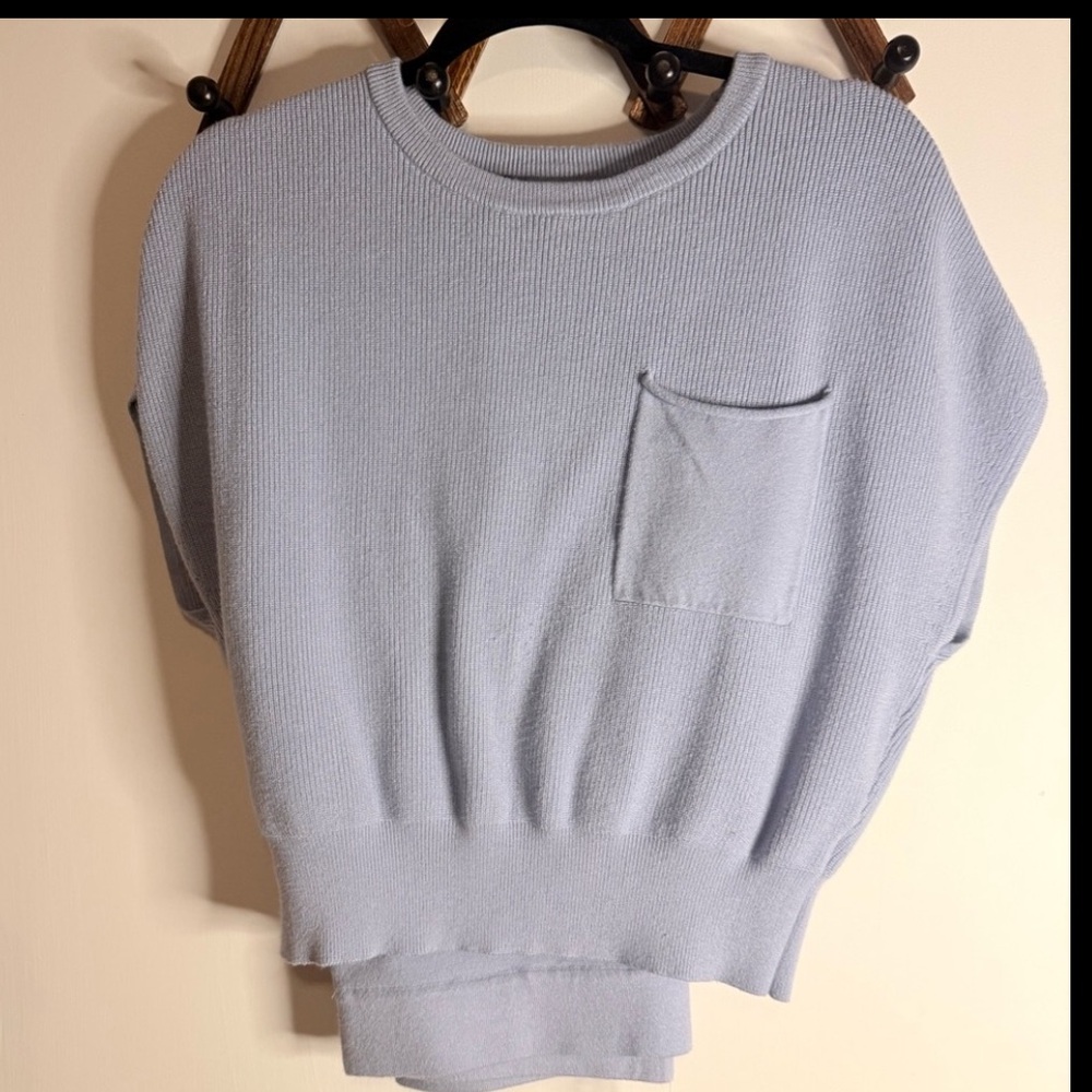 Marled Women's Sweater & Pant set in Light Blue - Picture 4 of 5